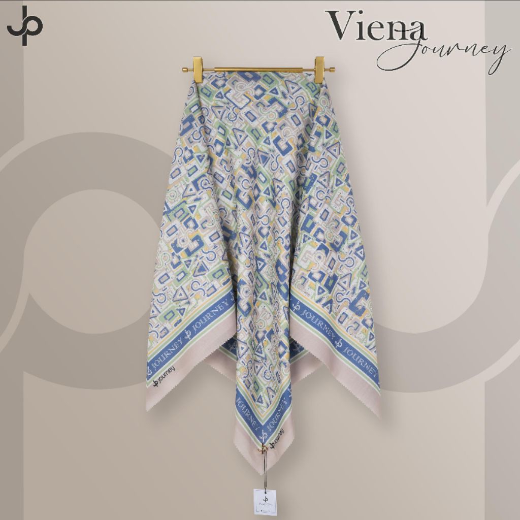HIJAB SEGI EMPAT TERBARU SWEET SERI ANDARA VIENA TASKY MOTIF BY JOURNEY TERLARIS ORI FREE PAPERBAG