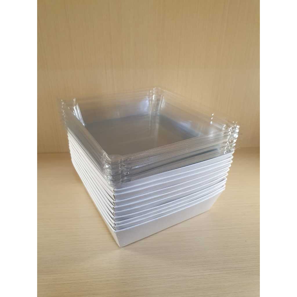 PAPER MEAL BOX BURGER DIJUAL PER 10 SET