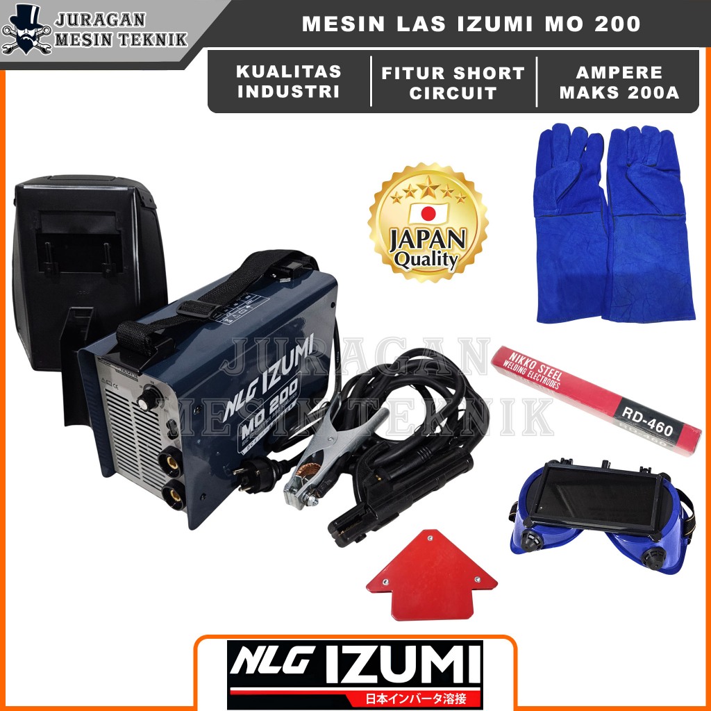 Paket Komplit Mesin Trafo Las Izumi MO 200