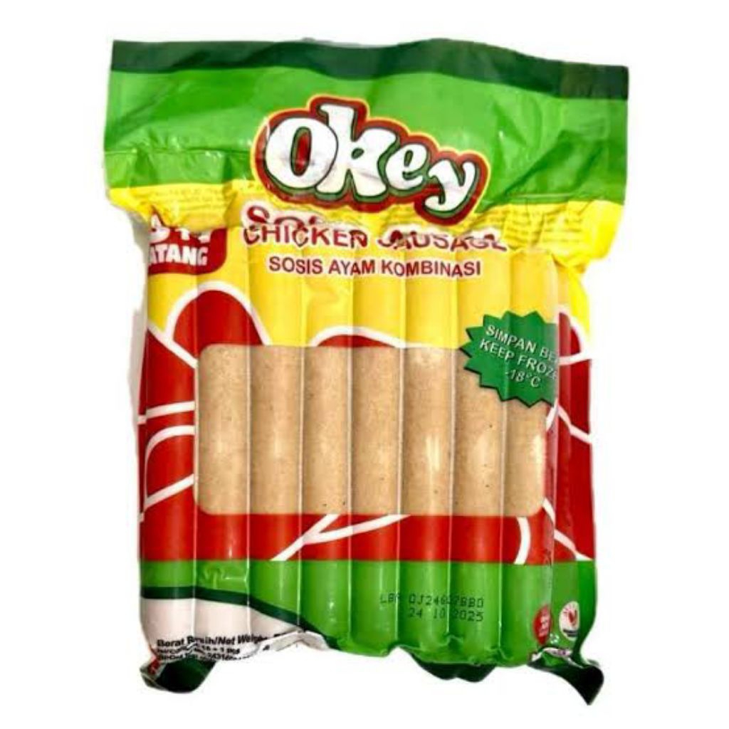 

Sosis Ayam Okey 500 gr (Frozen Food)