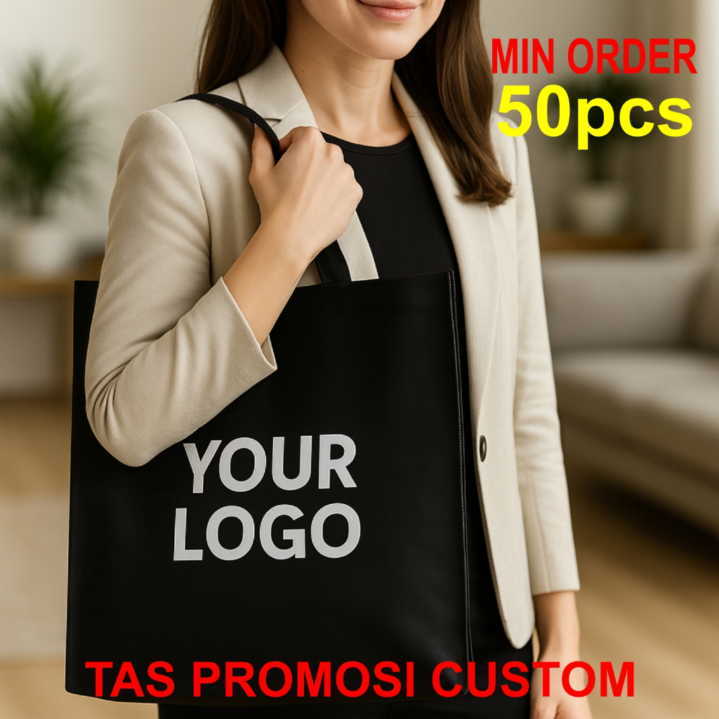 

TAS PROMOSI CUSTOM - SOUVENIR SOLUSI PRAKTIS UNTUK BRANDING HAMPERS HADIAH TOTEBAG GOODIE BAG SABLON