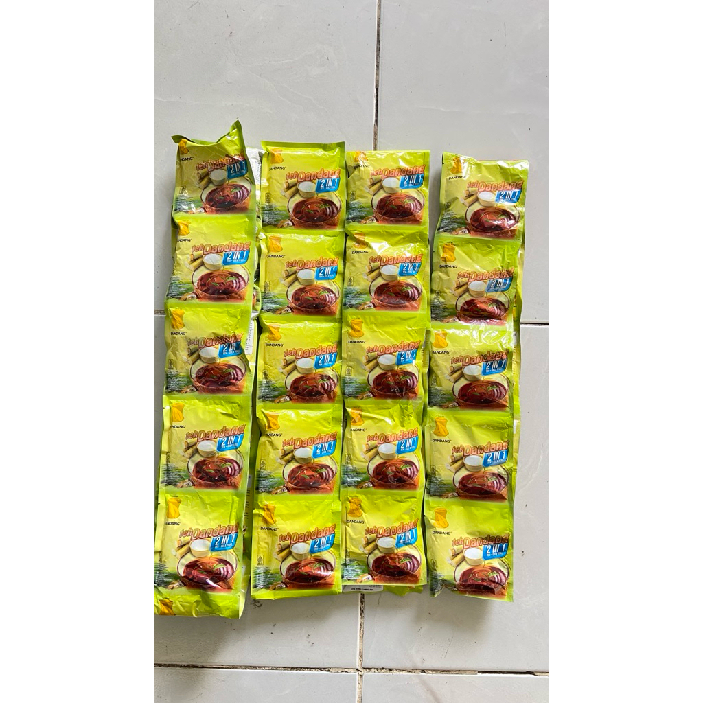 

teh dandang 2in1 (teh+gula tebu) 1 renceng 10pcs