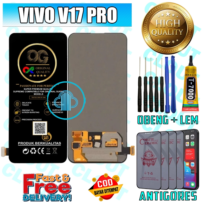 LCD TOUCHSCREEN VIVO V17 PRO LAYARSENTUH VIVO V PRO SERIES ORIGINAL ORI ALL MEREK FULLSET OEM