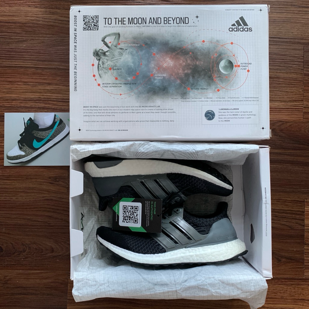 Sepatu Adidas Ultraboost 5.0 DNA NASA Black Carbon Original