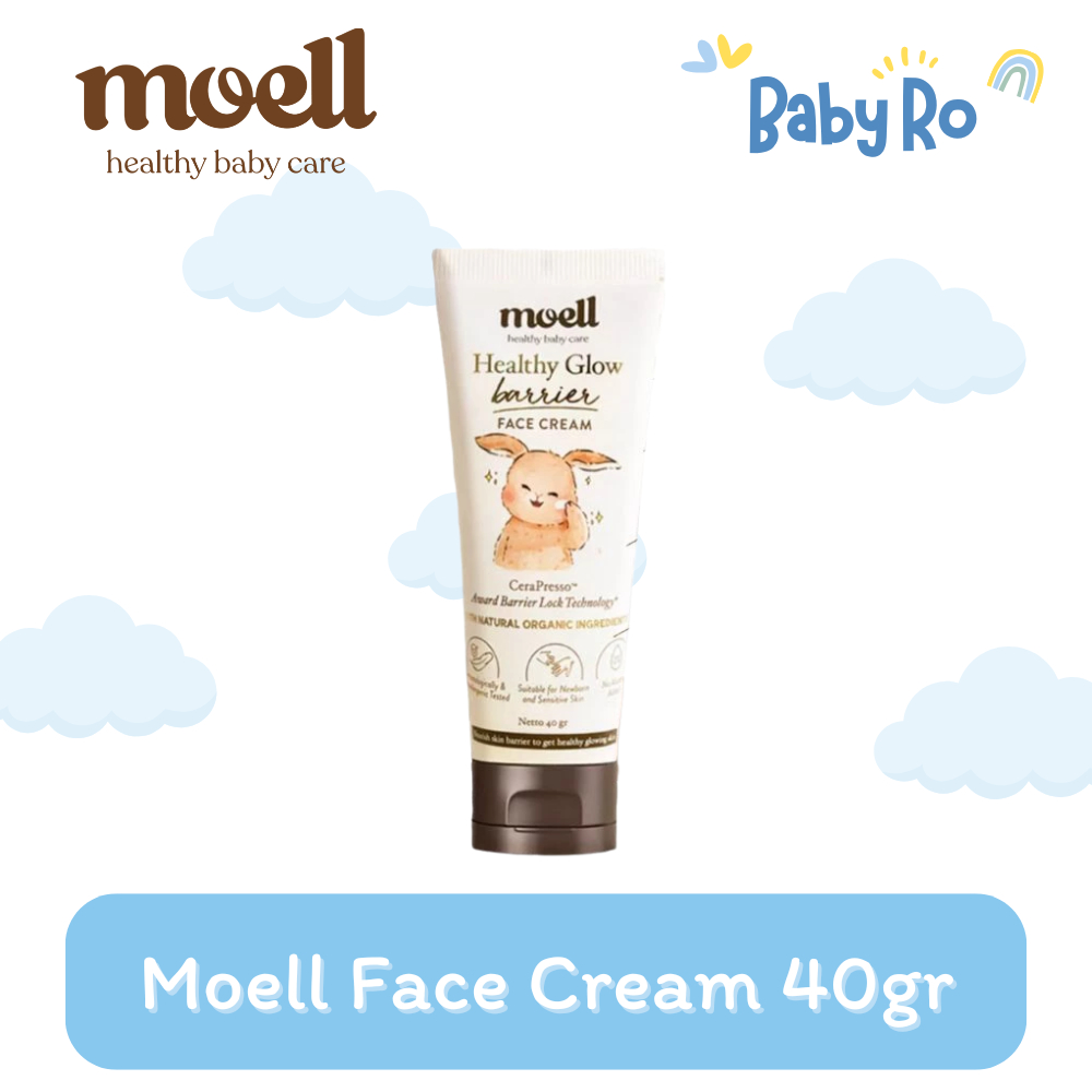 Cream Wajah Bayi | Pelembab Wajah Anak |Krim Wajah Bayi | Moell Face Cream 40gr