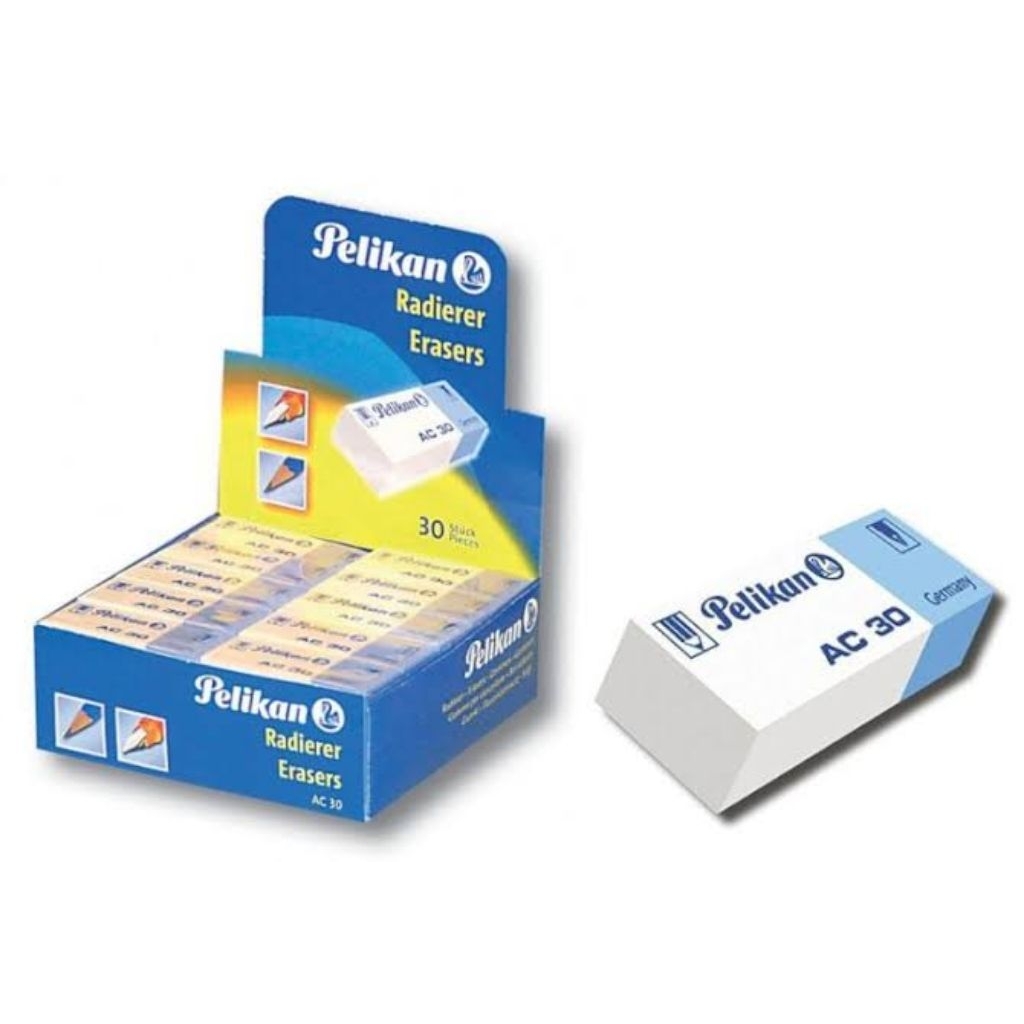 

(ECER) PELIKAN ERASER AC 30 PENGHAPUS PENSIL BALLPOINT / PENA BOLPOIN