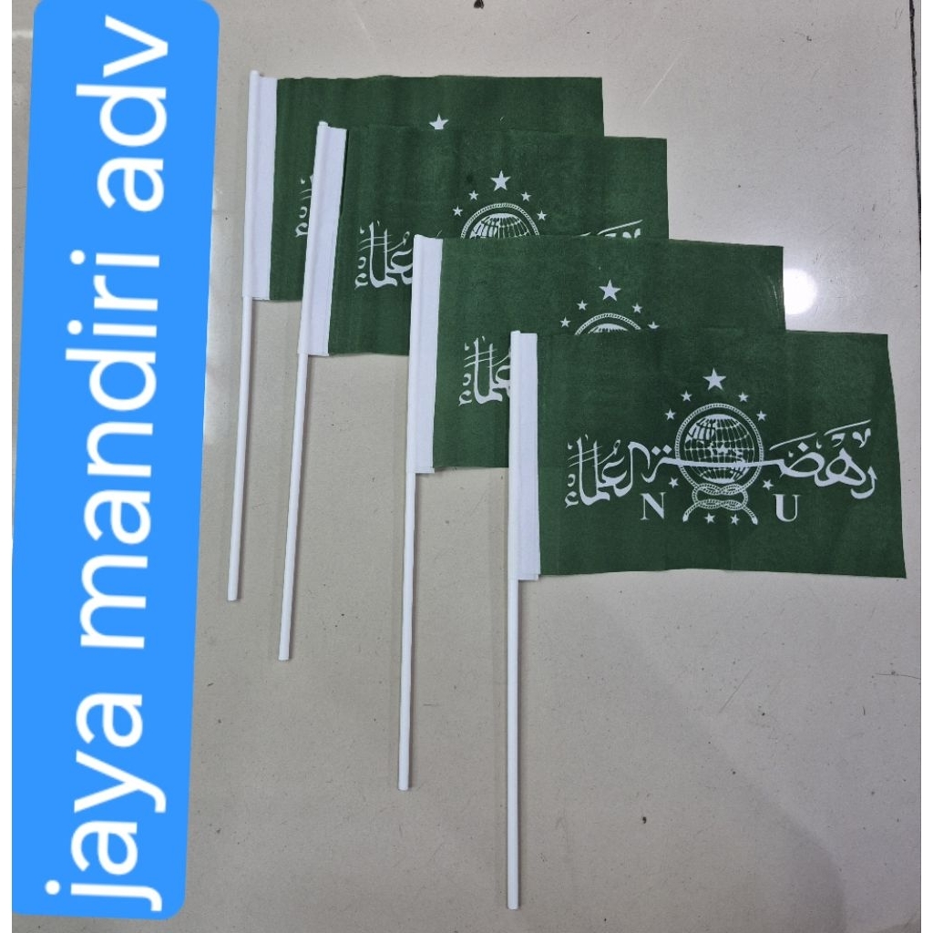 bendera tangan stik NU /bendera pawai nu