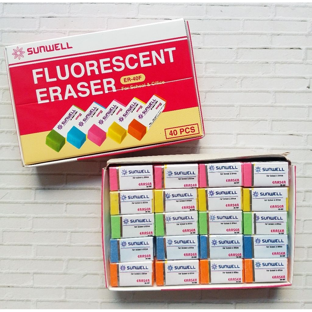 

(40PC) PENGHAPUS SUNWELL ER-40W WARNA ISI 40PC