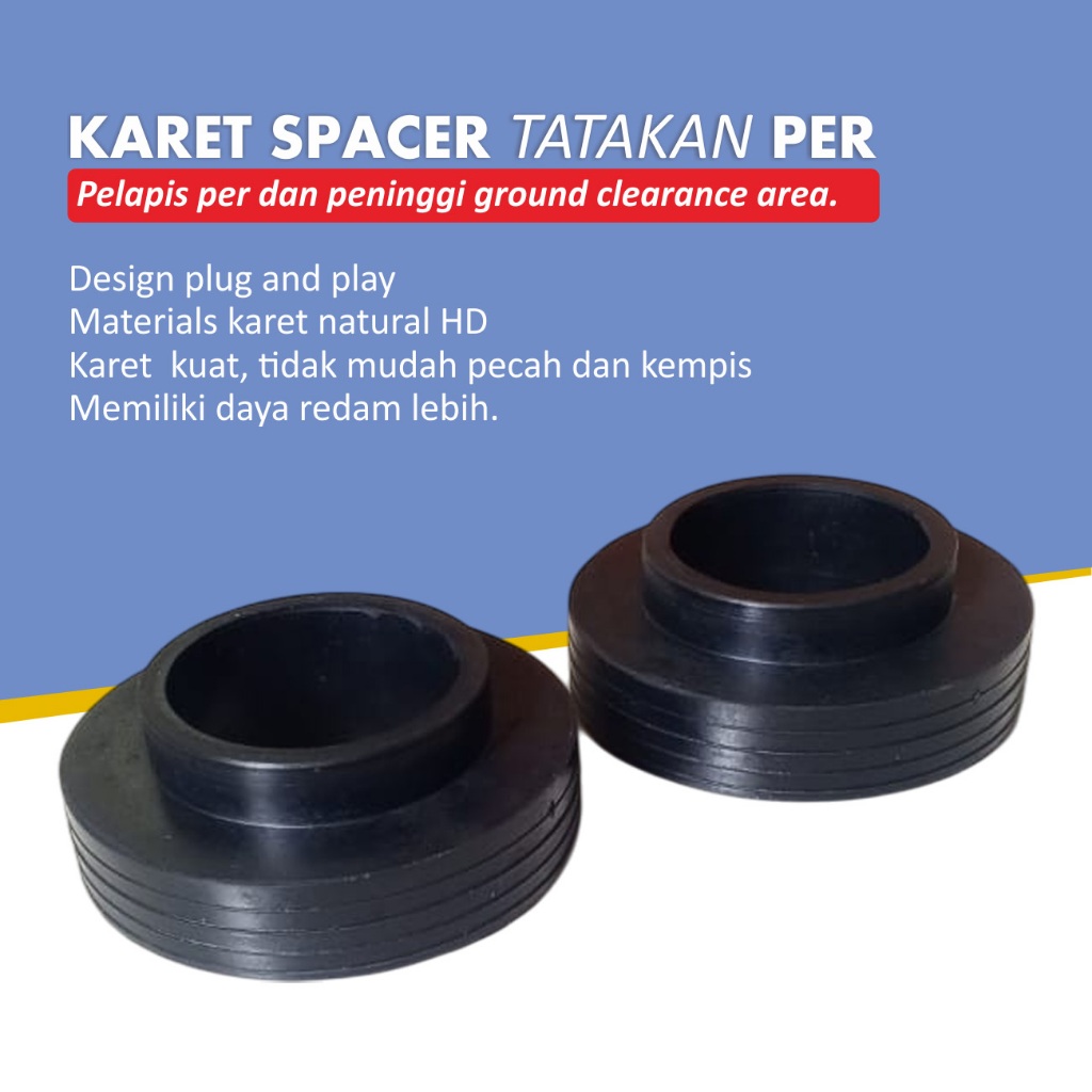 Karet Spacer Per Belakang Chevrolet Captiva C100 C140 2.2 2.4 3.0 Tebal 3cm Set 2pcs