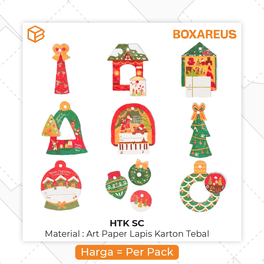 

Hangtag Natal Hang Tag Christmas Kartu Ucapan Box Hampers | HTK SC