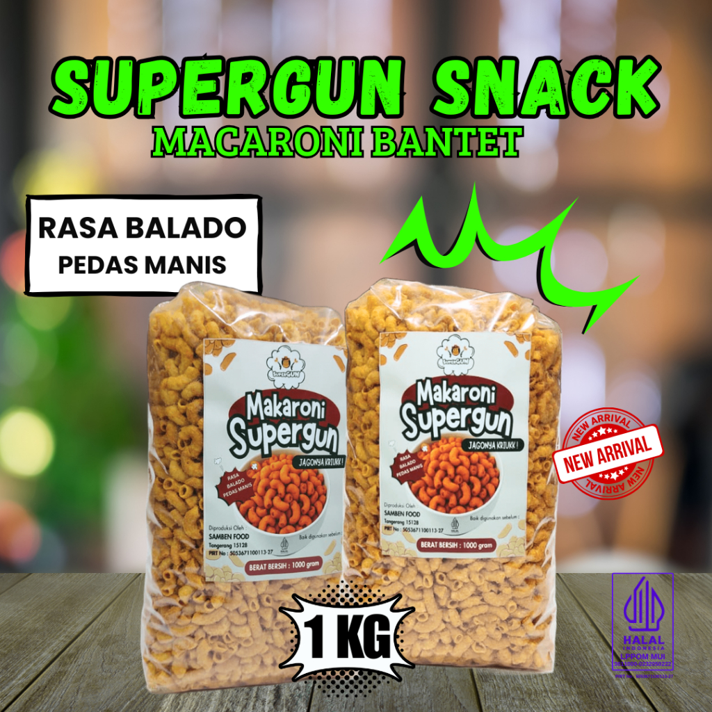 

Supergun Makaroni Goreng Bantet Balado Pedas Manis & Ayam Geprek