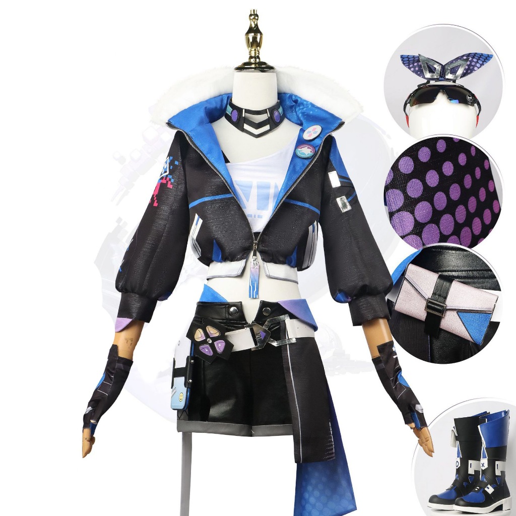 Honkai: Star Rail cosplay Silver Wolf cosplay costume and wig shoes