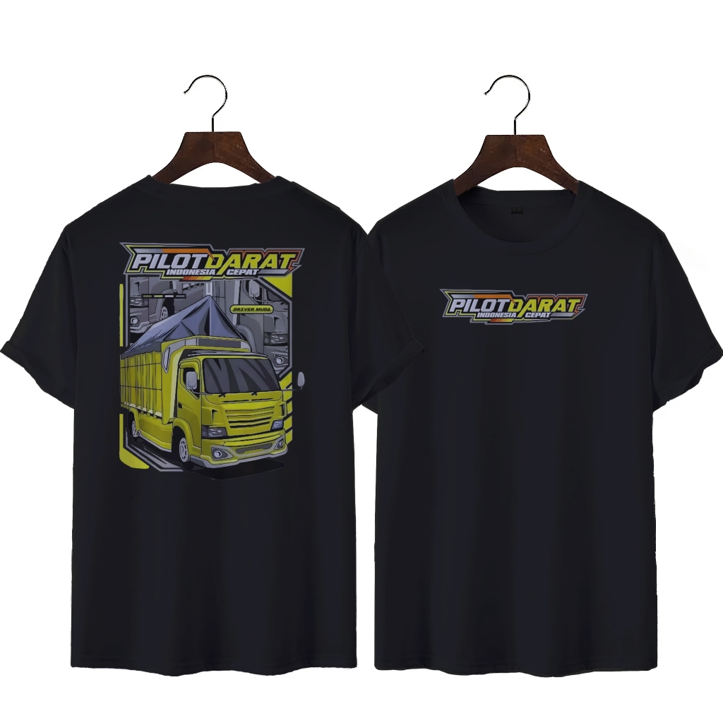 Kaos Truk Pilot Darat Baju Driver Muda Kaos Truk Oleng Laki laki Keren Terbaru