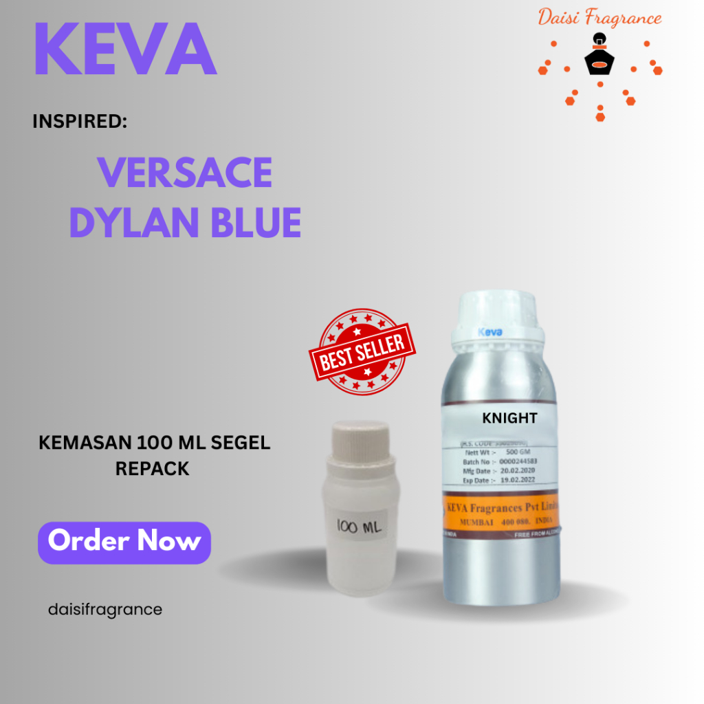 BIBIT PARFUM MURNI KEVA VERSACE DYLAN BLUE 100 ML | BEST SELLER | PARFUM UNISEX