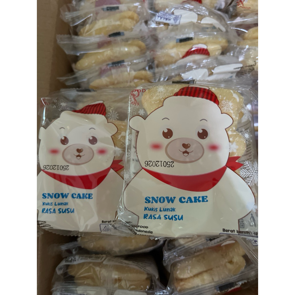 

Snow cake kukis lunak cookie lunak rasa susu