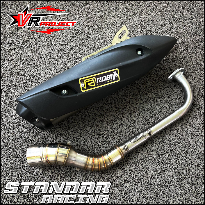 KNALPOT RACING BASS ADEM HARIAN UNTUK MOTOR MIO SPORTY BEAT DELUXE VARIO NMAX AEROX PCX STYLO-FREE T