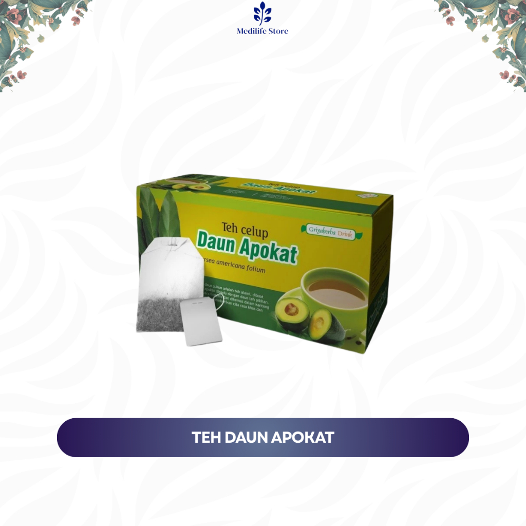

DAUN ALPUKAT HERBAL TEA – 20 kantong | teh celup tradisional | bantu ginjal sehat | nyeri lambung & kepala | teh sehat alami