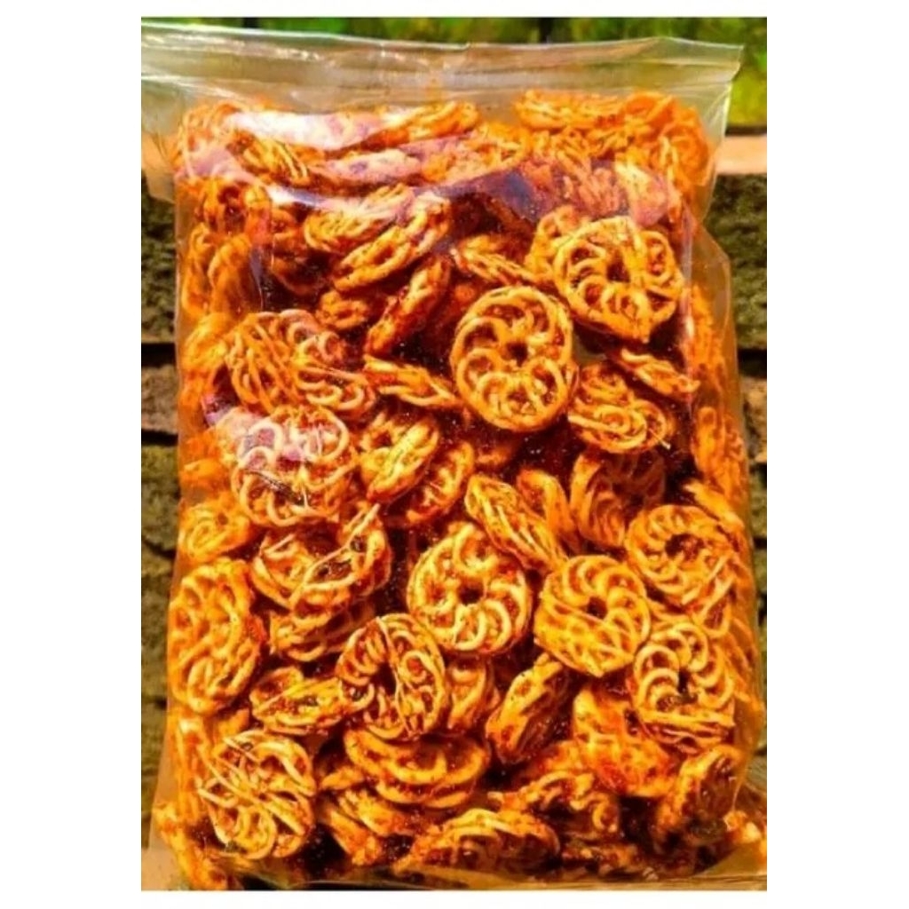 

KERUPUK VIRAL KERUPUK RAFAEL PEDAS DAUN JERUK ISI 250GR