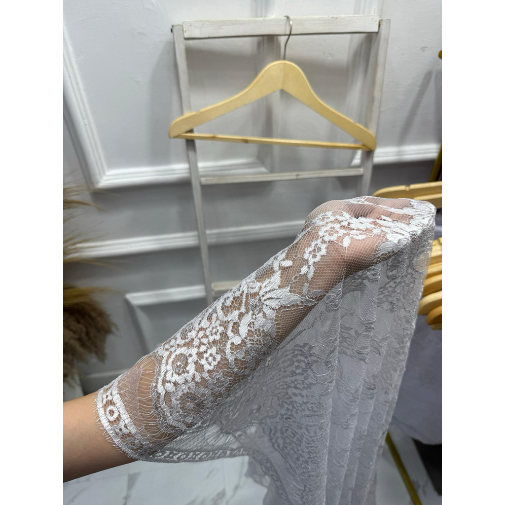 Brokat Metalik Sparkel Bunga rijek