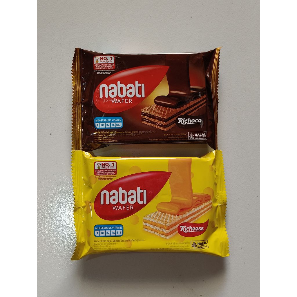 

Nabati Wafer Cokelat/Keju 37g ( Harga Satuan )