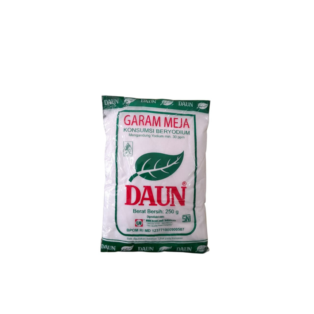 

Garam Halus / Garam Meja merk Daun 250gr