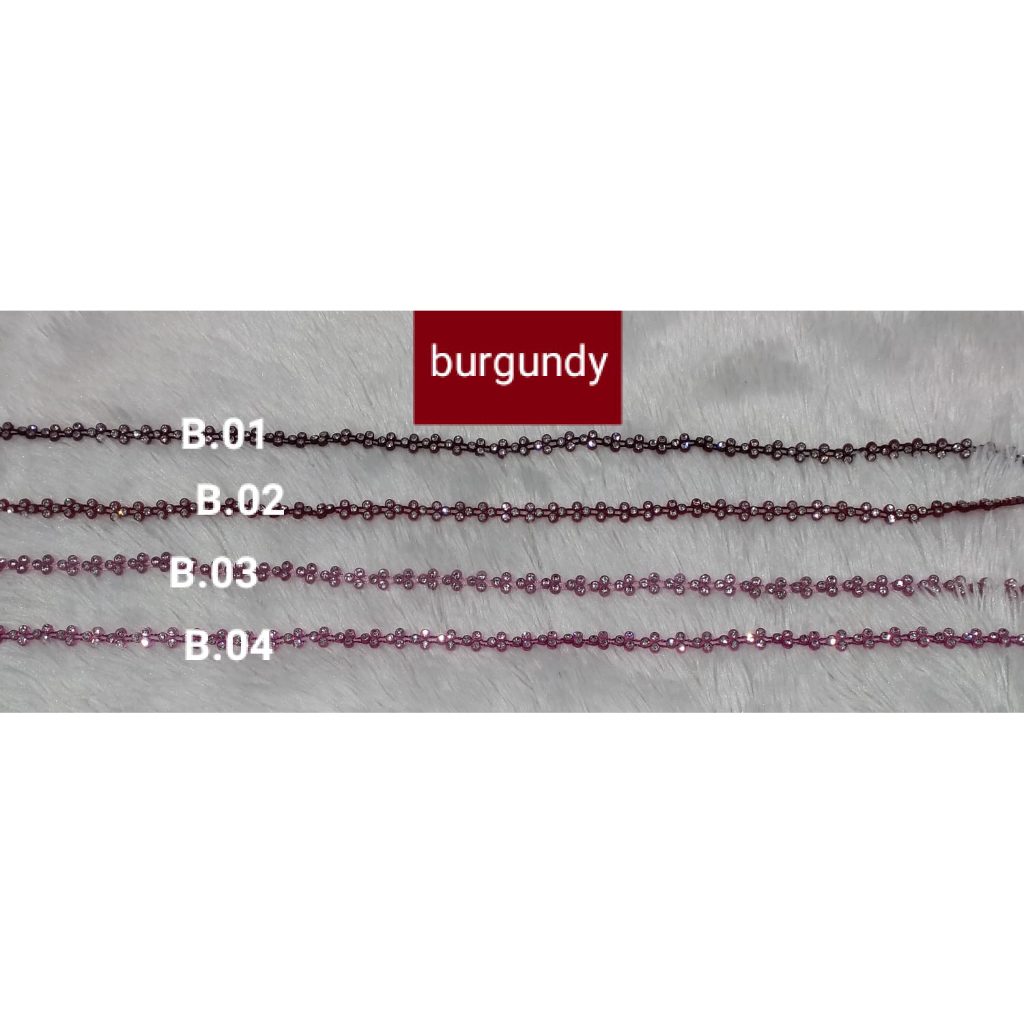 Diamon payet mata tiga meteran / Mata Anggur Meteran