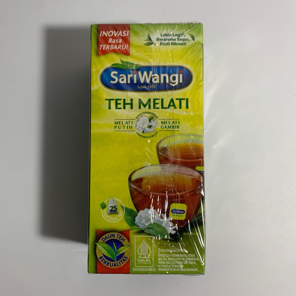 

SARIWANGI TEH MELATI PUTIH TEH MELATI GAMBIR CELUP 25 KANTONG UNILEVER