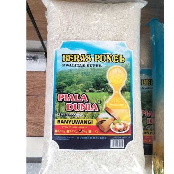 

BERAS PUNEL PIALA DUNIA KEMASAN 3KG