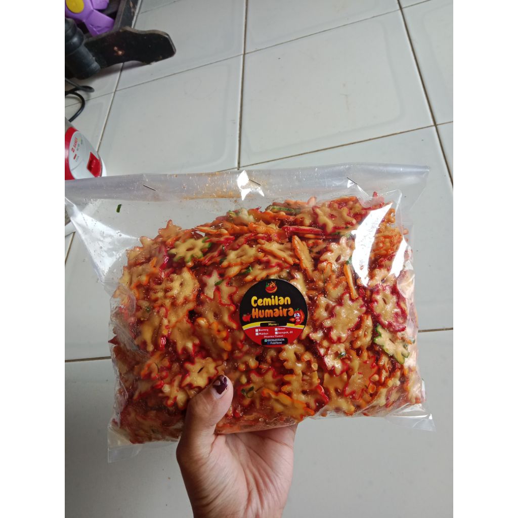 

kerupuk bintang seblak kering daun jeruk