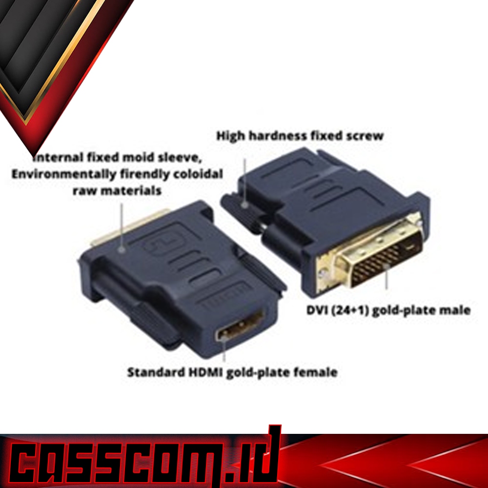 Connector - Gender DVI to HDMI 24+1 - Converter Adapter DVI2HDMI 24+5