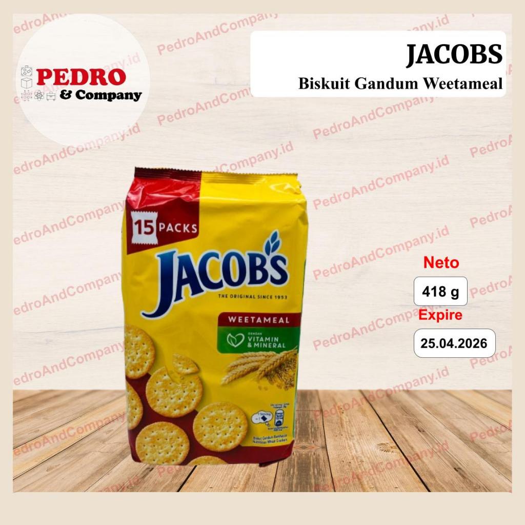 

Jacobs weetameal crackers 15 pax 418.5 gram biskuit gandum jacob original