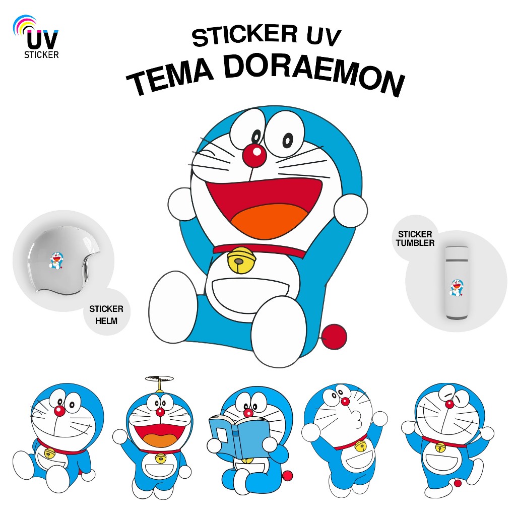 

STIKER UV - TEMA DORAEMON | STICKER UV, STICKER MOTOR, STICKER MOBIL, STICKER HELM, STICKER TUMBLER, STICKER 3D, STICKER UV DTF BY UVSticker