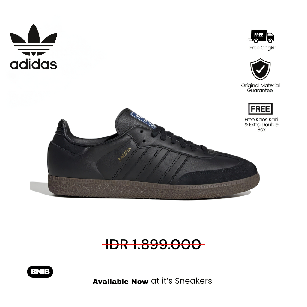 Sepatu Samba OG - Triple Black Gum