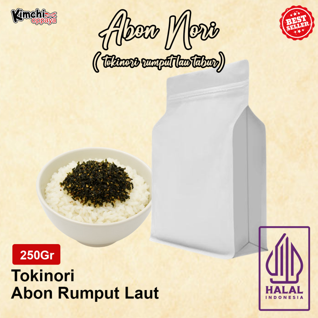 

Nori Tabur Rumput Laut 250 Gram - Abon Nori/Bubuk Nori Original Halal