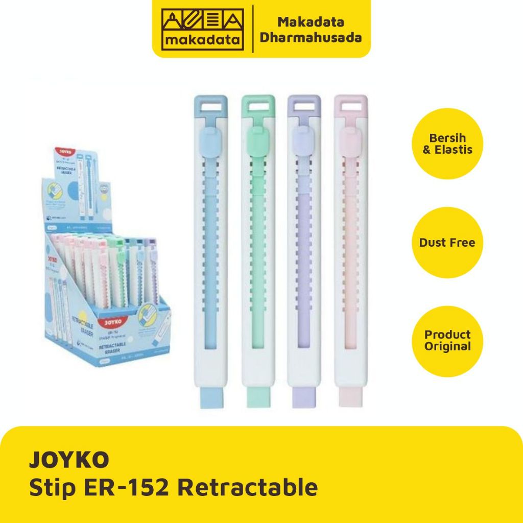 

ERASER | STIP | PENGHAPUS JOYKO ER-152 RETRACTABLE (1 PCS)