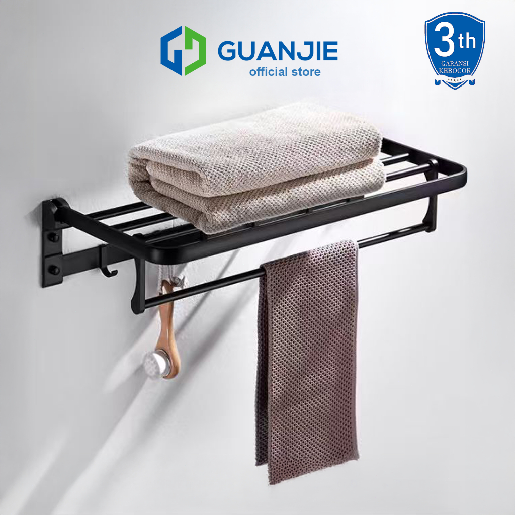 GUANJIE - Rak Handuk Gantungan Dinding Stainless Steel Rak Dinding Rak Bumbu Dapur Stainless Steel R