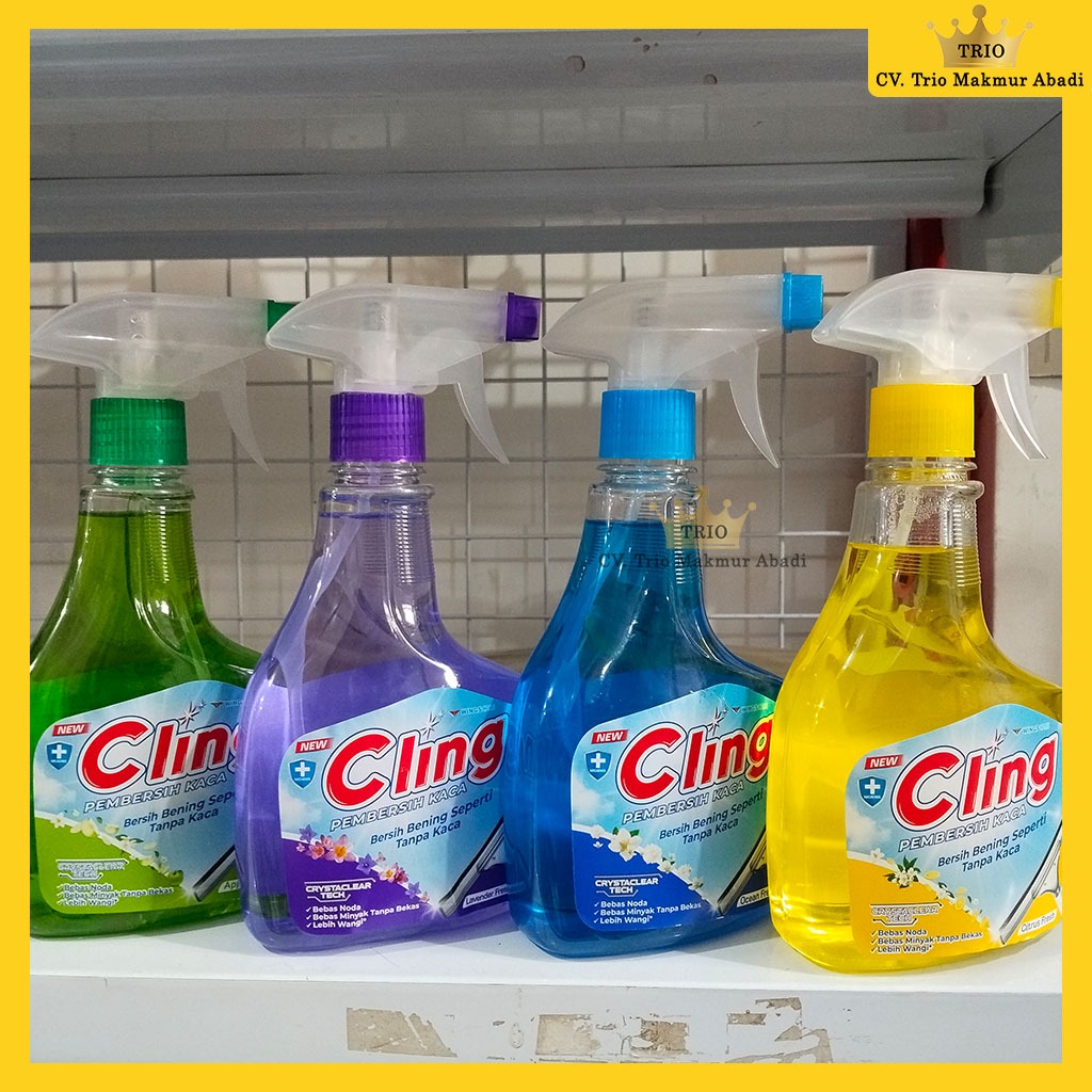 Cling Pembersih Kaca Botol 425ml