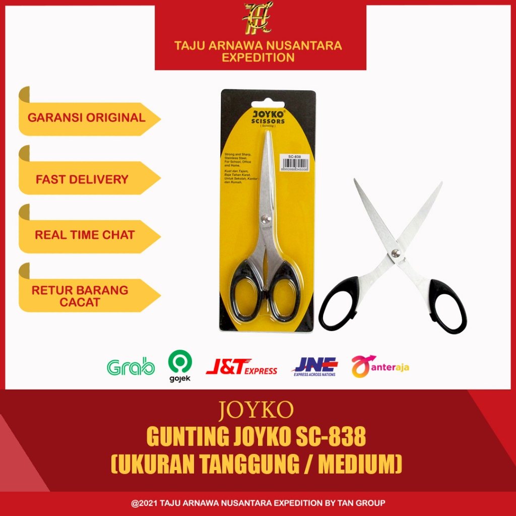 

Gunting Joyko Ukuran Tanggung / Gunting Joyko SC-838