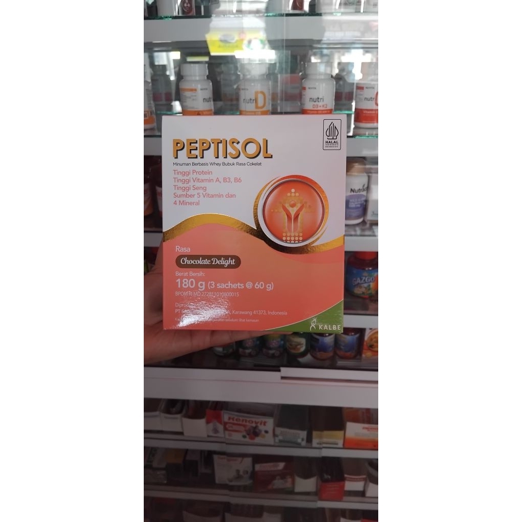 

PEPTISOL RASA COKELAT DELIGHT 180 GRAM ( 3 SACHETS)