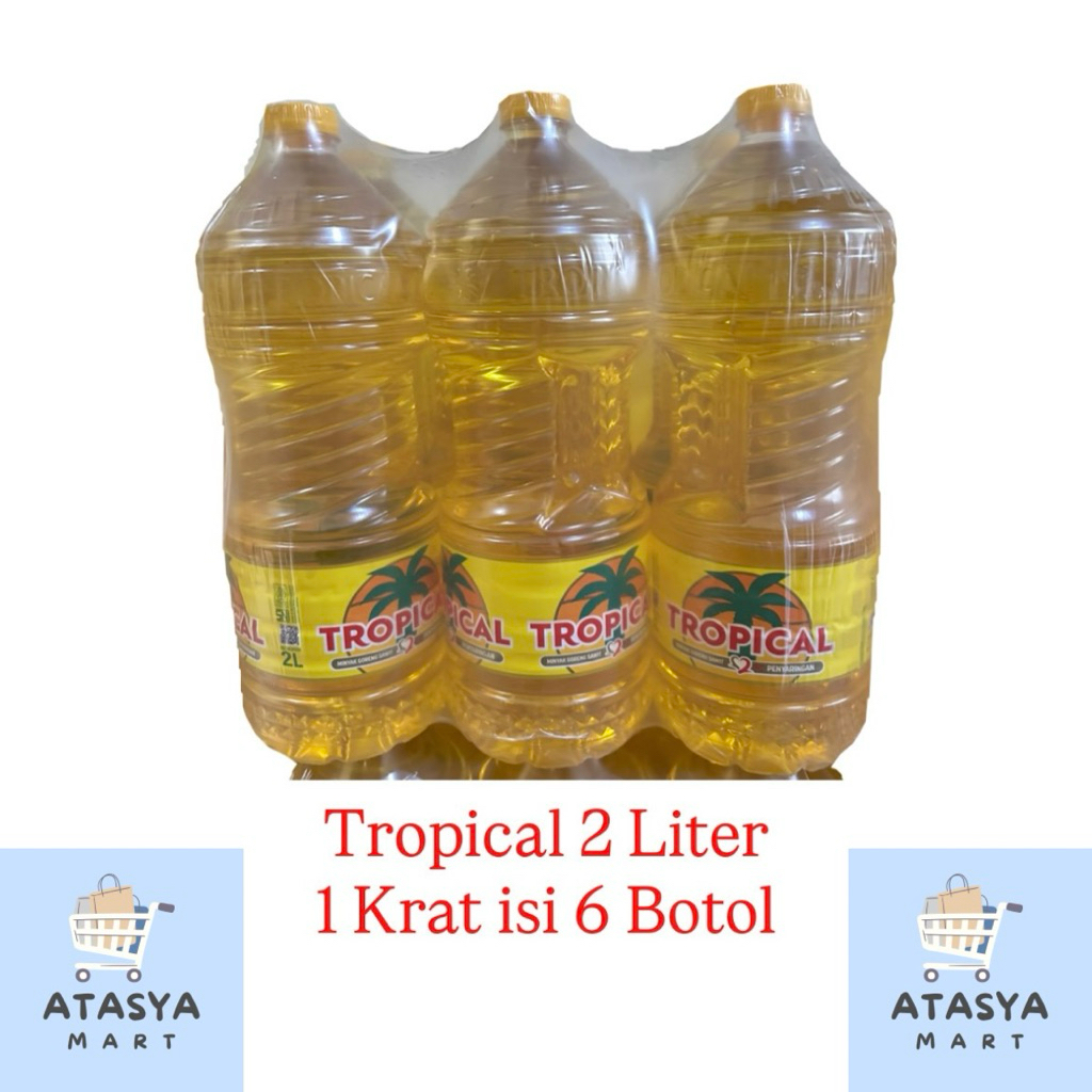 

TROPICAL MINYAK GORENG 2 LITER / 1 KRAT ISI 6 BOTOL