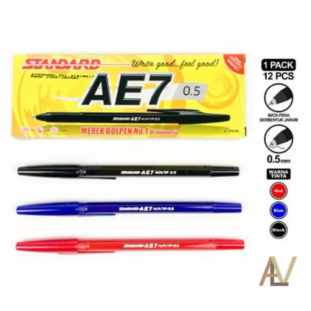

Pulpen AE7 Standard 12pcs, Pulpen Standard AE7 0,5mm / Ballpoint pen Standar