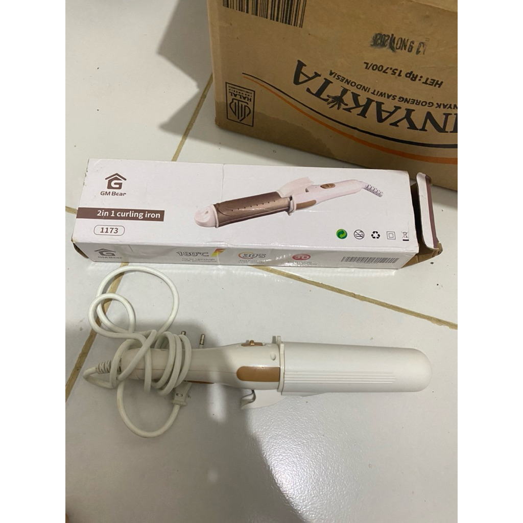 preloved catokan 2 in 1 , curly dan lurus / preloved catokan