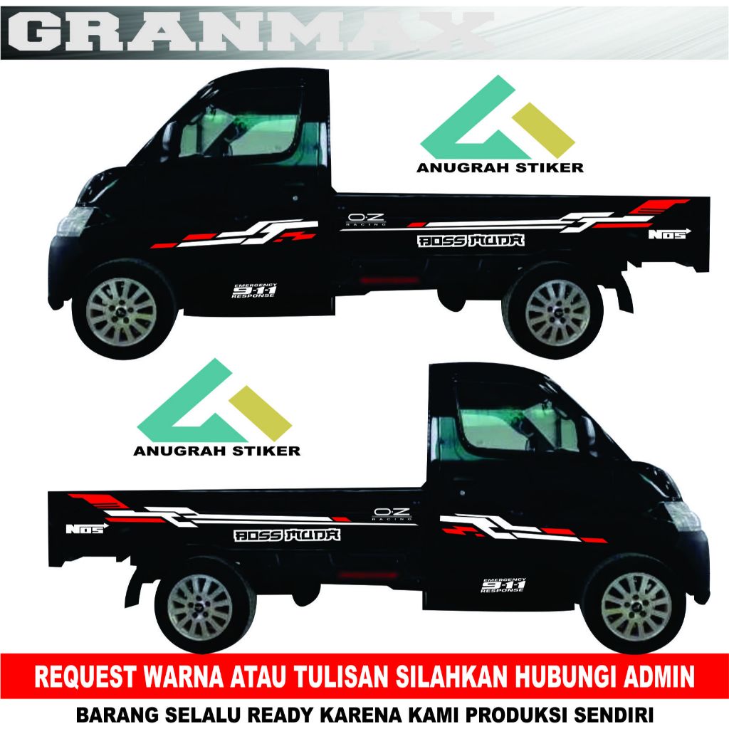 Terbaru Stiker Mobil Pick Up Suzuki New Carry Apv Luxury Grandmax Stiker Mobil Jet Pick Up cutting s