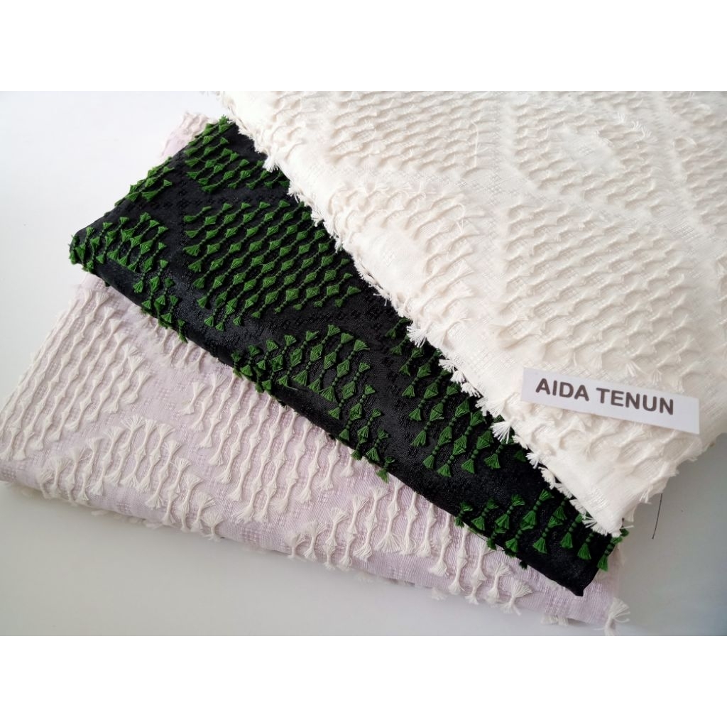 KAIN TENUN BULU JEPARA PREMIUM TENUN ATBM TENUN SONGKET BULU Code 013