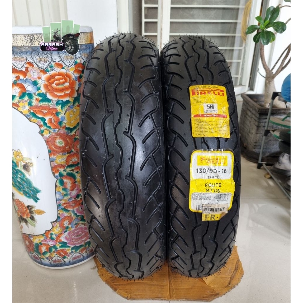 BAN BARU sepasang pirelli route 130/90 ring 16 170/80 ring 15