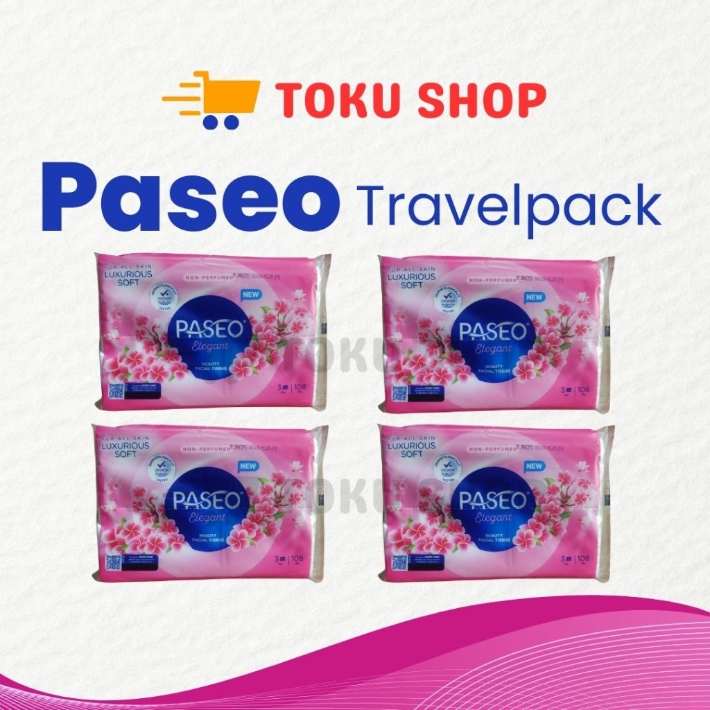Tissue Paseo Travelpack Tisu Paseo Elegant 108 Helai