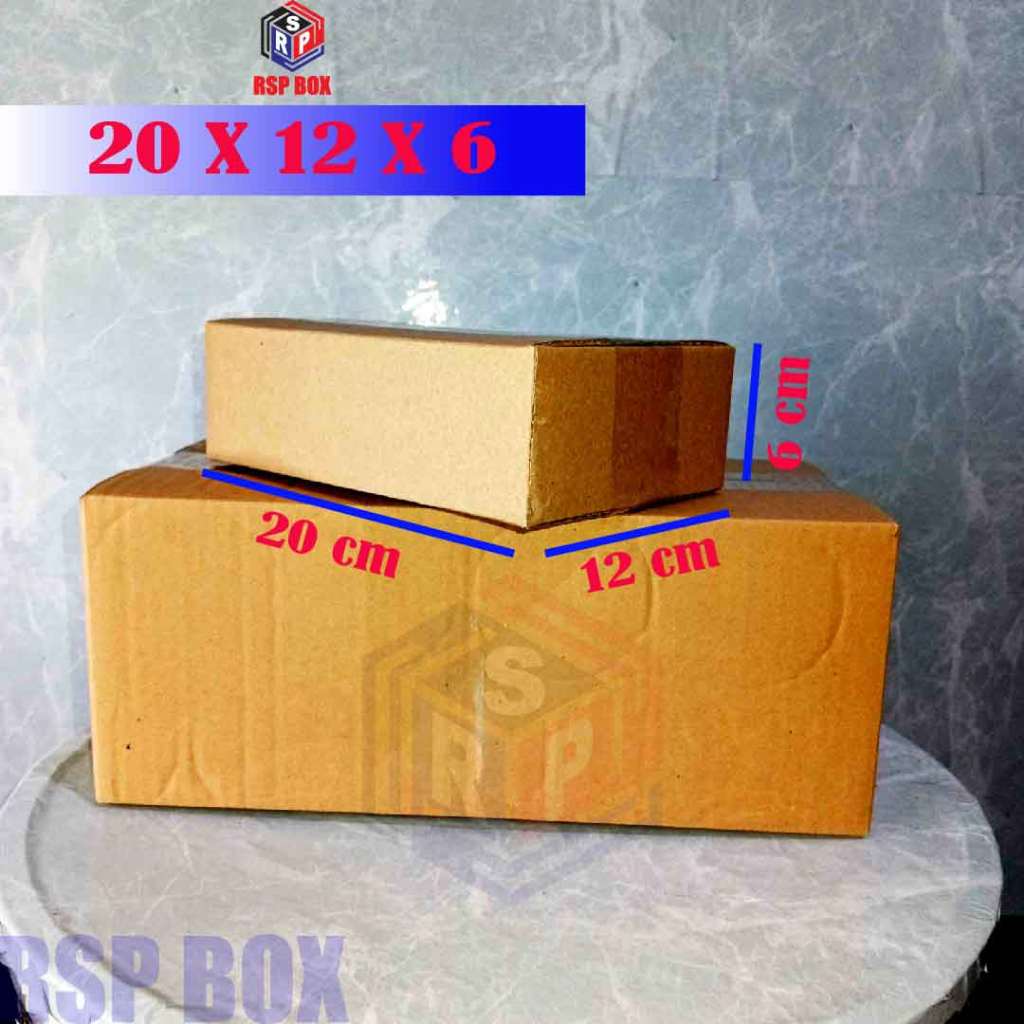 

Kardus packing ukuran 20x12x6 cm karton box packaging kemasan murah
