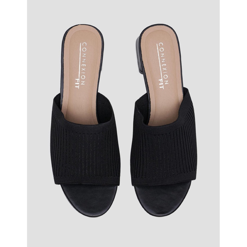 [PRELOVED] Connexion - Sandal Wedges 5 Cm Perempuan Motif Rajut / Sepatu Heels Wanita Hak 5 cm / Sen