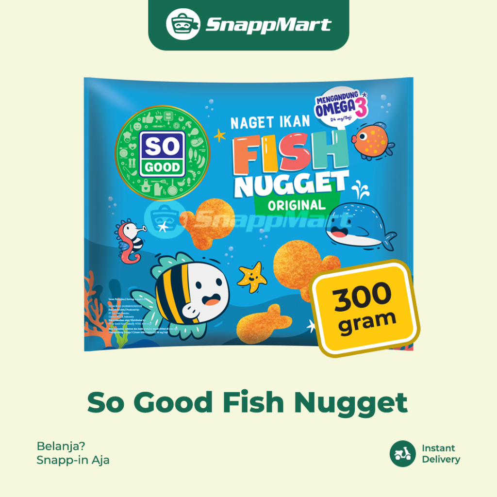 

So Good Fish Nugget (300 gram) - INSTANT / SAMEDAY - Frozen Food