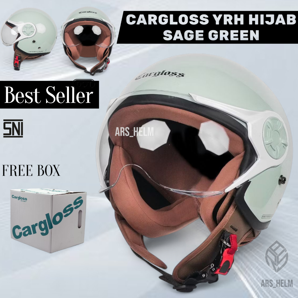 HELM CARGLOSS YRH HIJAB SAGE GREEN | HELM RETRO ORIGINAL